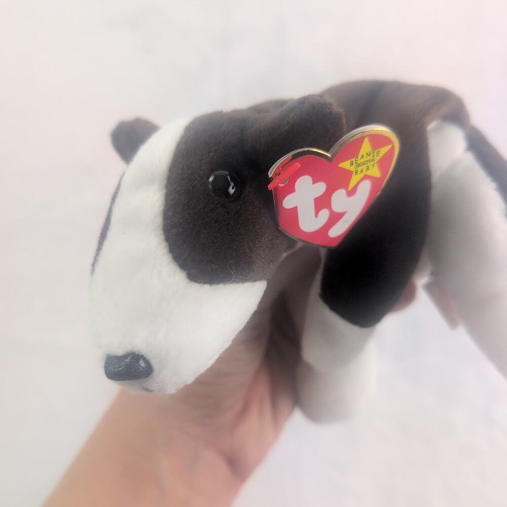 1997 Ty Beanie Baby "Bruno" Bull Dog Terrier With Tag